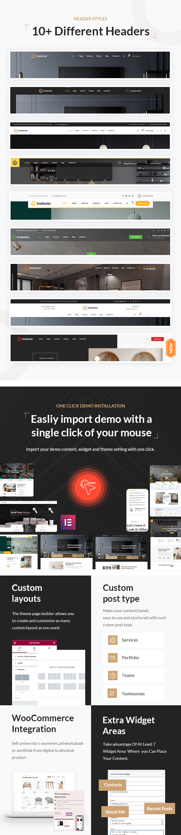 Inoterior - Architecture & Interior Designer WordPress Theme + RTL